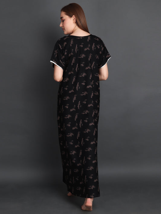 Women's Alpine Digital Print Maxi Nightgown…