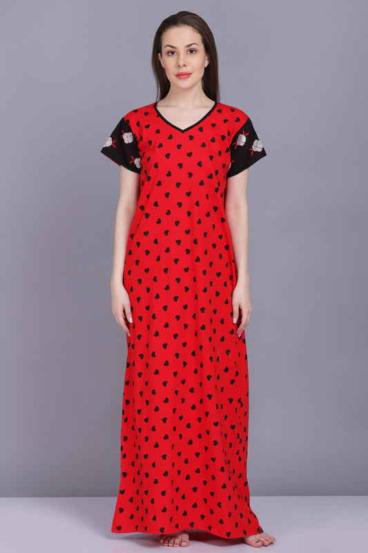 Camisón de algodón para mujer Little Hearts All Season