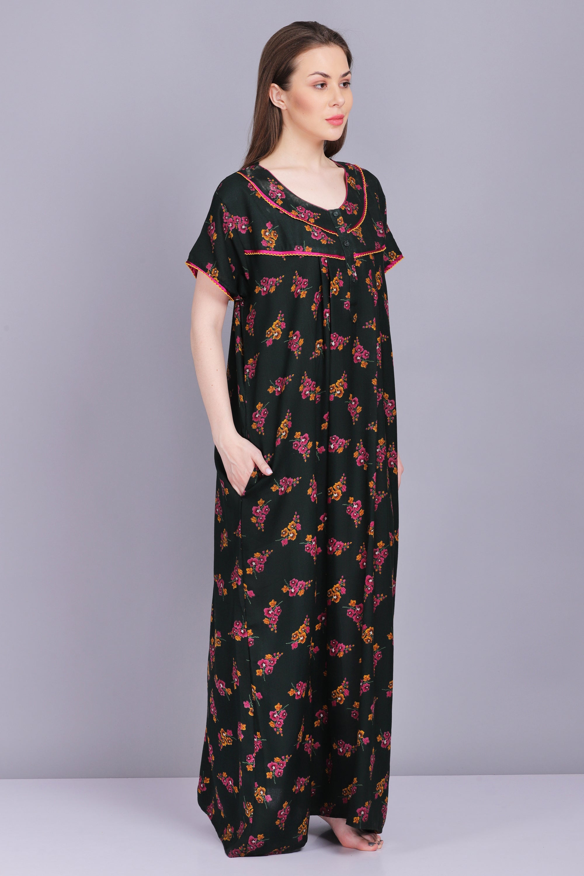 Shyla floral print sales nightgown