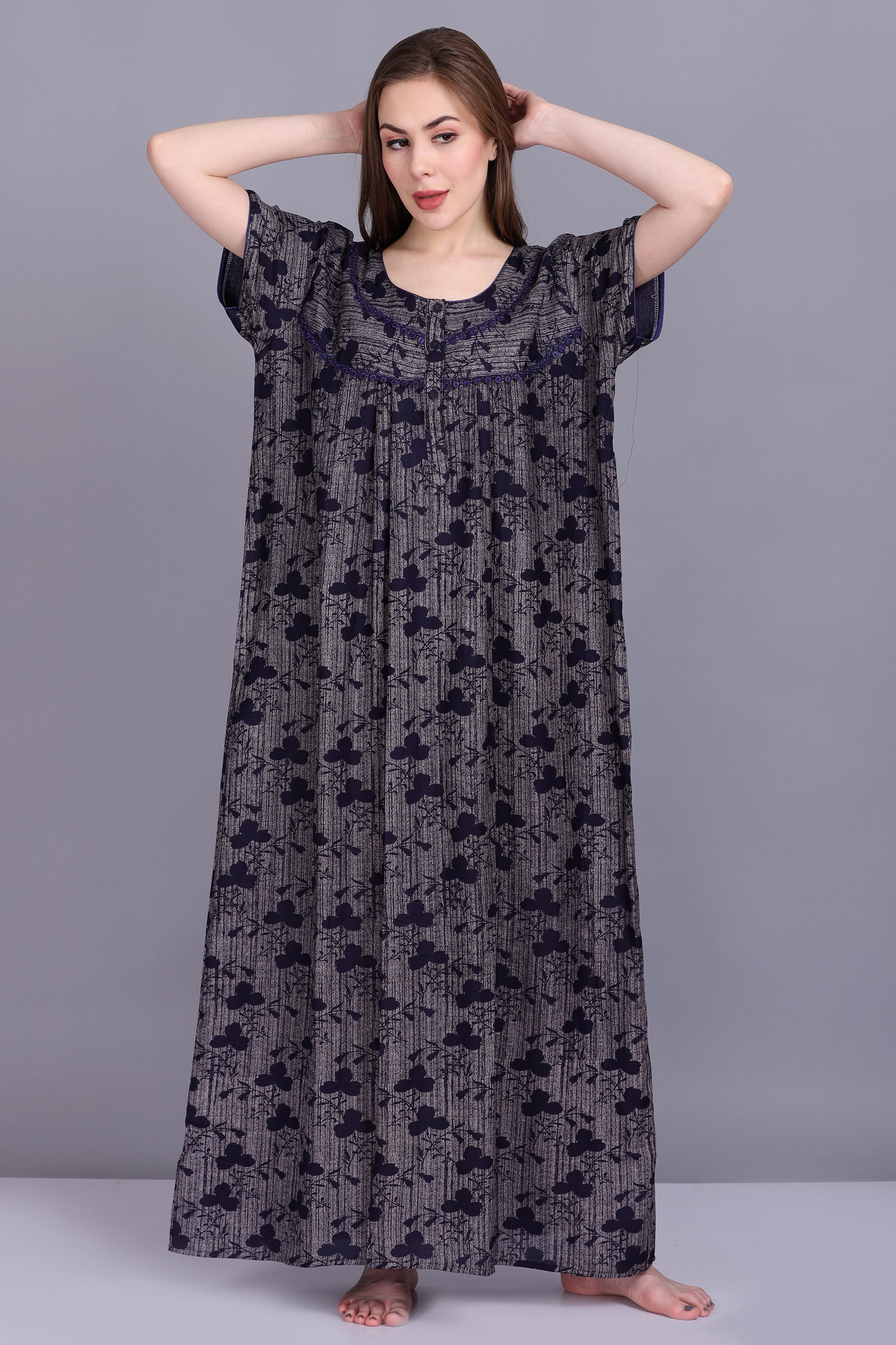 Buy Modern Cotton Printed Night Gown For Women Online In India At  Discounted Prices