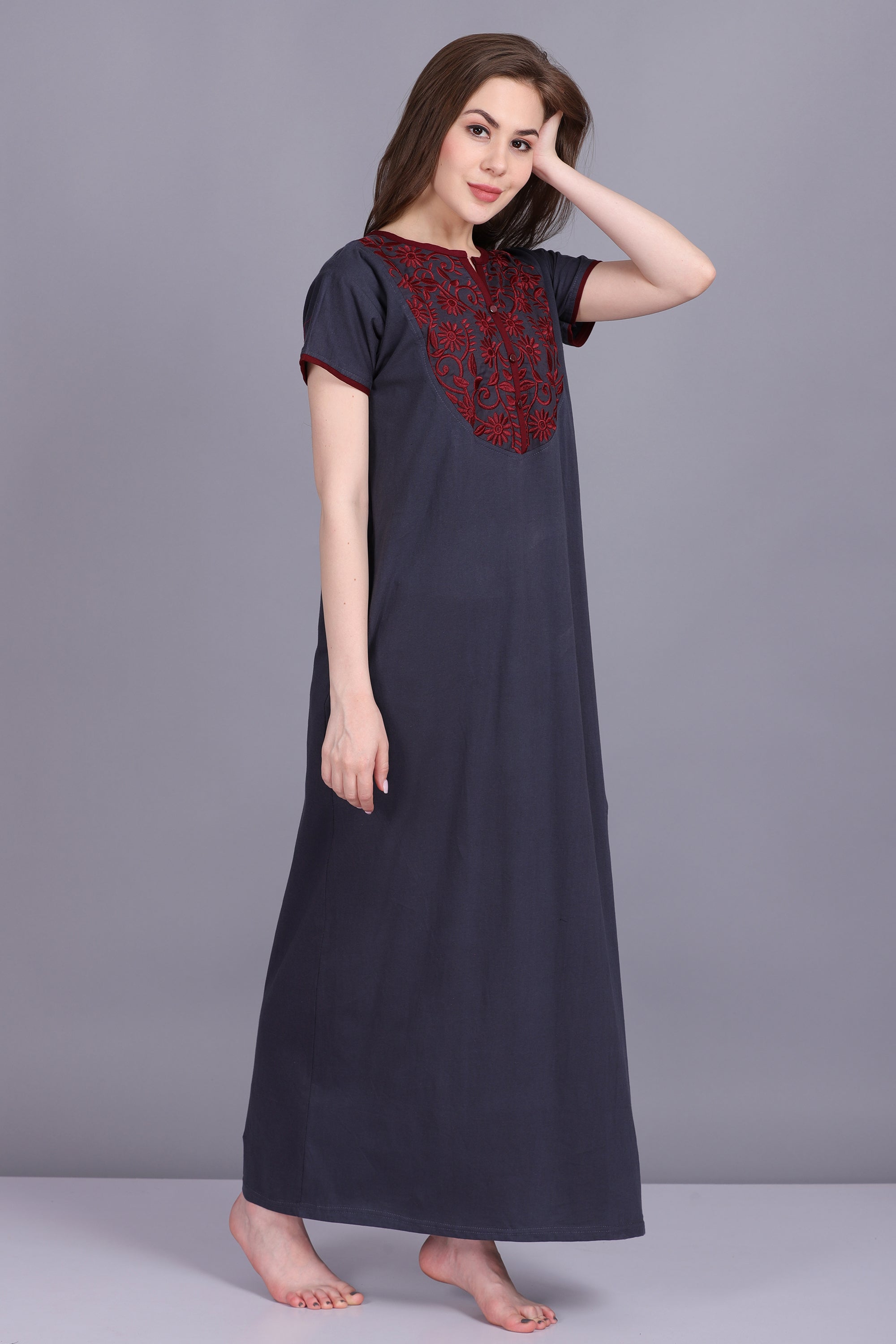 Stylish and Comfortable Cotton Night Gown for Women